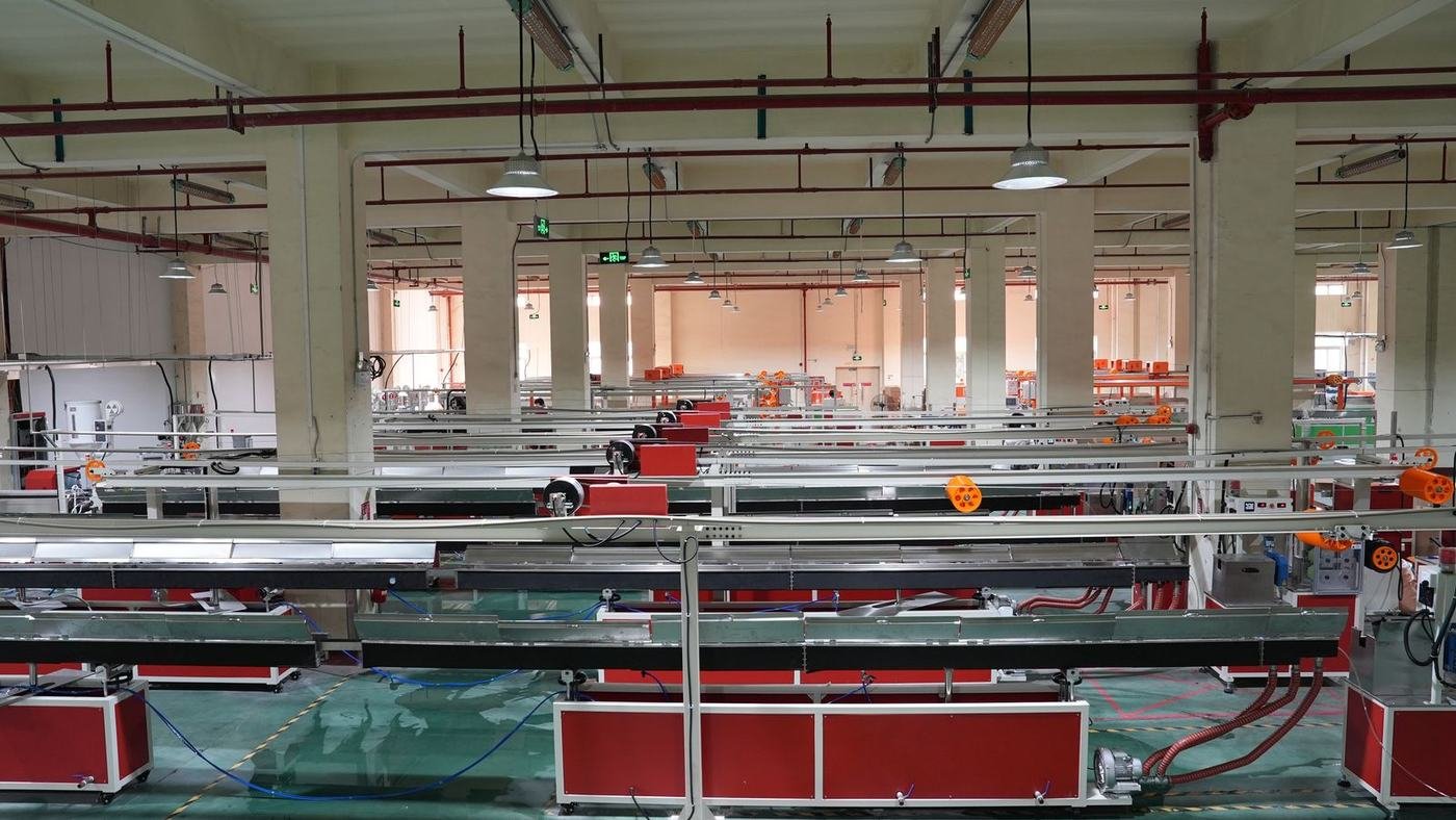 VOXFIL factory — quality control and packing area